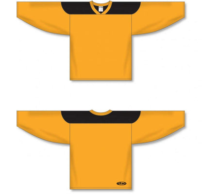 Customization Depot Gold, Black League Canada / USA Made  Hockey Jerseys