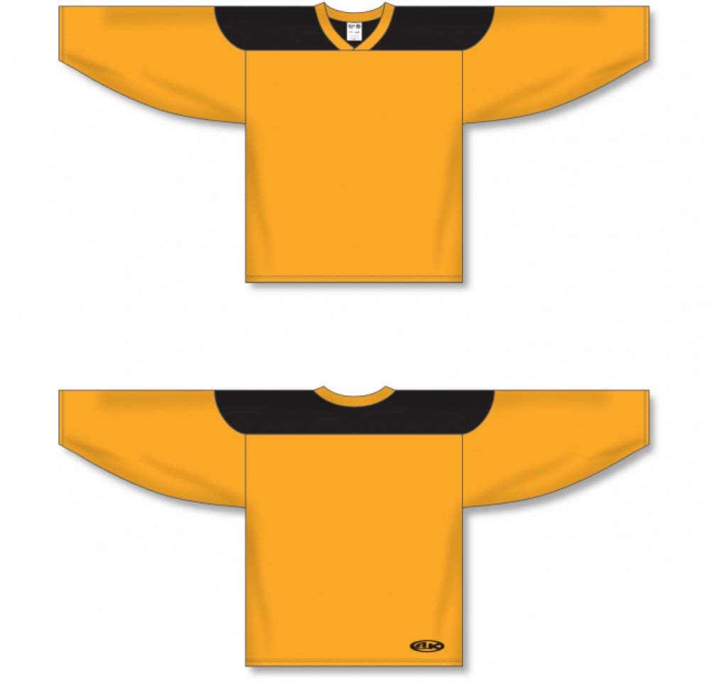 Custom Customization Depot Gold, Black League Canada / USA Made  Hockey Jerseys