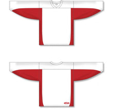 Load image into Gallery viewer, Custom or blank Wholesale Customization Depot White, Red League Plain Blank Hockey Jerseys
