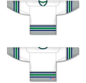 Hartford White Sleeve Stripes Pro Plain Blank Hockey Jerseys