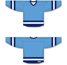 Load image into Gallery viewer, Customization Depot Sky, Navy, White League Plain Blank Hockey Jerseys