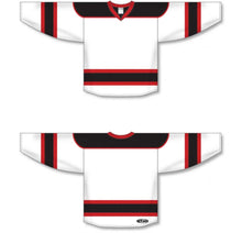 Load image into Gallery viewer, White, Black, Red Select Plain Blank Hockey Jerseys