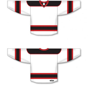 White, Black, Red Select Plain Blank Hockey Jerseys