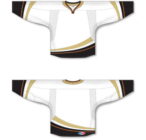 Custom or blank Wholesale Keyhole Neck with Halo Anaheim Plain Blank Hockey Jersey