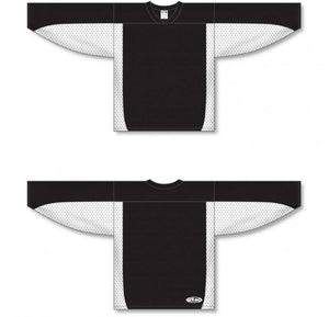 Customization Depot Black, White Durastar Mesh League Plain Blank Hockey Jerseys