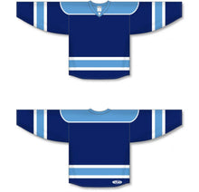 Load image into Gallery viewer, Navy, Sky, White Select Plain Blank Hockey Jerseys