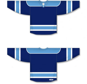Custom or blank Wholesale Navy, Sky, White Select Plain Blank Hockey Jerseys