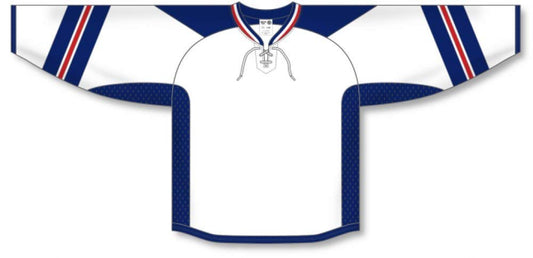 Custom Rangers Stadium Series White Lace Neck Pro Canada / USA Made  Hockey Jerseys