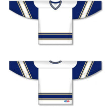 Load image into Gallery viewer, Custom or blank Wholesale Notre Dame White V-Neck Pro Plain Blank Hockey Jerseys