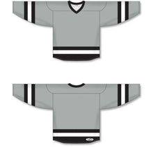Load image into Gallery viewer, Custom or blank Wholesale Customization Depot Grey, Black, White League Plain Blank Hockey Jerseys