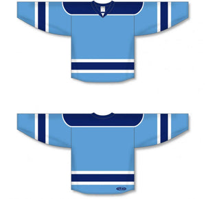Custom or blank Wholesale Sky, Navy, White Select Plain Blank Hockey Jerseys