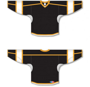 Custom or blank Wholesale Black, White, Gold Durastar Mesh Select Plain Blank Hockey Jerseys