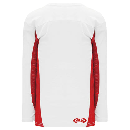 Custom Customization Depot White, Red League Canada / USA Made  Hockey Jerseys