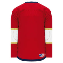 Load image into Gallery viewer, Custom or blank Wholesale 2013 Florida RED Lace Neck with Underlay Pro Plain Blank Hockey Jerseys
