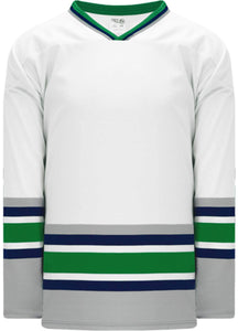 Custom or blank Wholesale Hartford White Sleeve Stripes Pro Plain Blank Hockey Jerseys