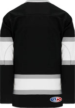 Load image into Gallery viewer, Old LA Black Sleeve Stripes Pro Plain Blank Hockey Jerseys