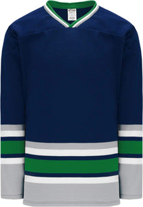 Hartford Navy Sleeve Stripes Pro Plain Blank Hockey Jerseys