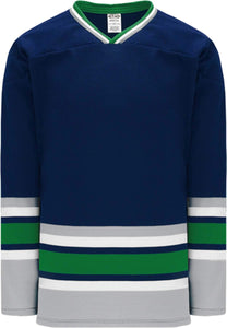 Custom or blank Wholesale Hartford Navy Sleeve Stripes Pro Plain Blank Hockey Jerseys