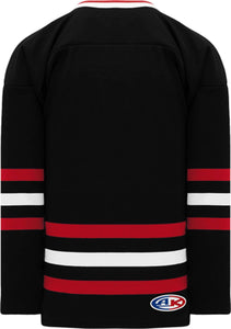 New Chicago 3RD Black Sleeve Stripes Pro Plain Blank Hockey Jerseys