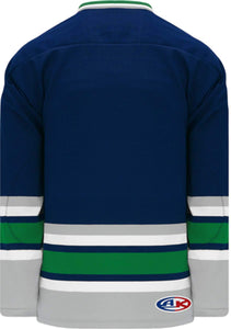 Hartford Navy Sleeve Stripes Pro Plain Blank Hockey Jerseys