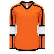 Load image into Gallery viewer, Orange, White, Black Select Plain Blank Hockey Jerseys