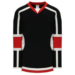 Custom or blank Wholesale Black, White, Red Durastar Mesh Select Plain Blank Hockey Jerseys