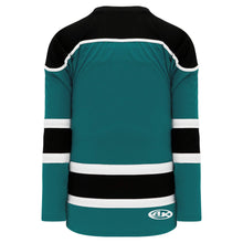 Load image into Gallery viewer, Teal, Black, White Select Plain Blank Hockey Jerseys
