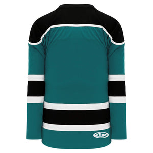 Custom or blank Wholesale Teal, Black, White Select Plain Blank Hockey Jerseys