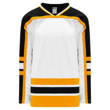 Load image into Gallery viewer, Custom or blank Wholesale Boston Black Crossover V-Neck Pro Plain Blank Hockey Jerseys
