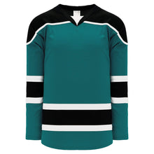 Load image into Gallery viewer, Custom or blank Wholesale Teal, Black, White Select Plain Blank Hockey Jerseys