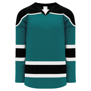 Custom or blank Wholesale Teal, Black, White Select Plain Blank Hockey Jerseys