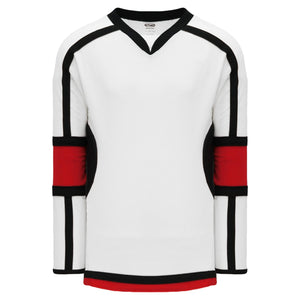 White, Black, Red Durastar Mesh Select Plain Blank Hockey Jerseys