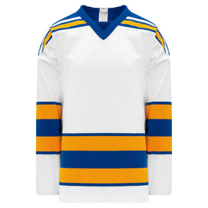 Custom or blank Wholesale Classic ST. Louis White Sleeve Stripes Pro Plain Blank Hockey Jerseys