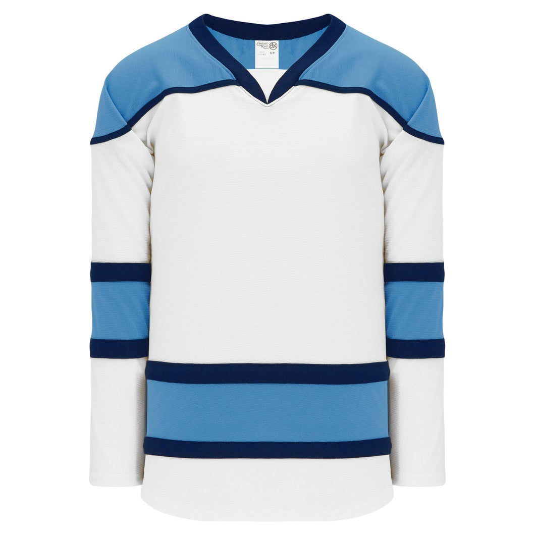 White, Sky, Navy Select Plain Blank Hockey Jerseys