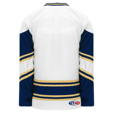 Load image into Gallery viewer, Custom or blank Wholesale Notre Dame White V-Neck Pro Plain Blank Hockey Jerseys