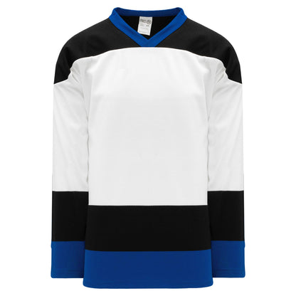 Tampa Bay White Sleeve Stripes Pro Canada / USA Made  Hockey Jerseys