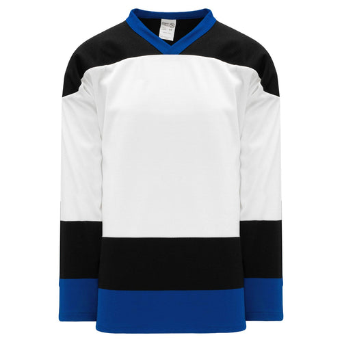 Custom or blank Wholesale Tampa Bay White Sleeve Stripes Pro Plain Blank Hockey Jerseys