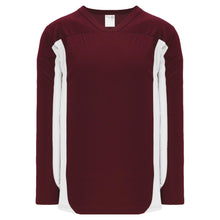 Load image into Gallery viewer, Customization Depot Maroon, White Durastar Mesh League Plain Blank Hockey Jerseys