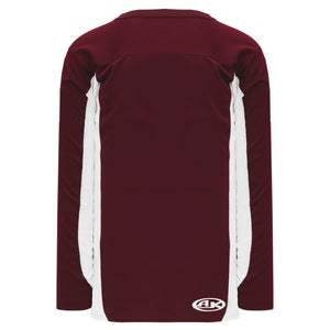 Customization Depot Maroon, White Durastar Mesh League Plain Blank Hockey Jerseys