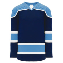 Load image into Gallery viewer, Navy, Sky, White Select Plain Blank Hockey Jerseys