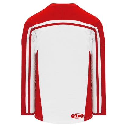 Custom Customization Depot White, Red Peterborough Canada / USA Made  Hockey Jersey