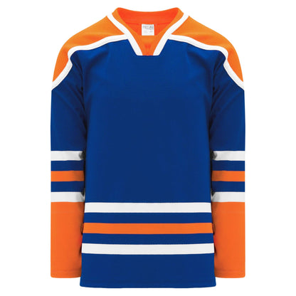 Edmonton Royal Square V-Neck with Underlay Pro Canada / USA Made  Hockey Jerseys