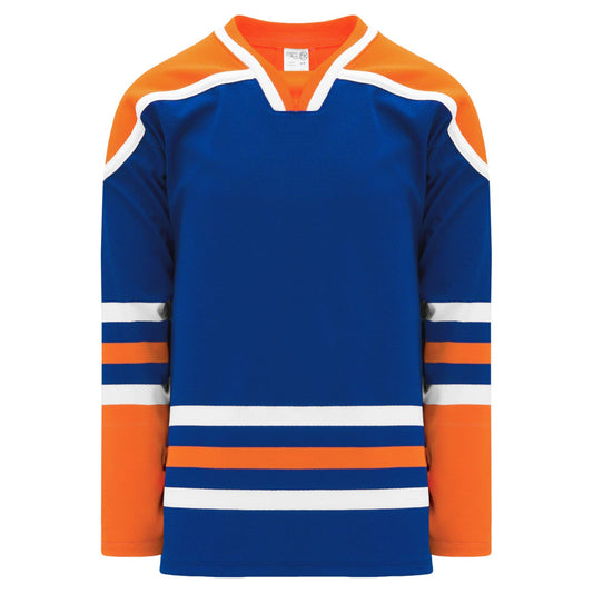 Edmonton Royal Square V-Neck with Underlay Pro Canada / USA Made  Hockey Jerseys