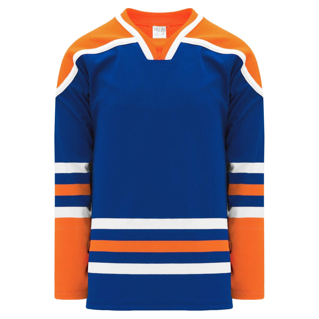 Custom or blank Wholesale Edmonton Royal Square V-Neck with Underlay Pro Plain Blank Hockey Jerseys