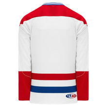 Load image into Gallery viewer, Custom or blank Wholesale Montreal White Sleeve Stripes Pro Plain Blank Hockey Jerseys