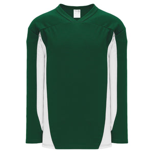Customization Depot Dark Green, White League Plain Blank Hockey Jerseys