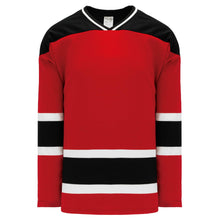 Load image into Gallery viewer, Custom or blank Wholesale New Jersey RED Sleeve Stripes Pro Plain Blank Hockey Jerseys