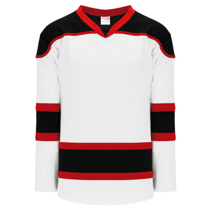 White, Black, Red  hockey jerseys no minimum