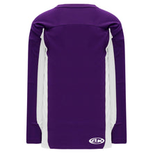 Load image into Gallery viewer, Customization Depot Purple, White League Plain Blank Hockey Jerseys