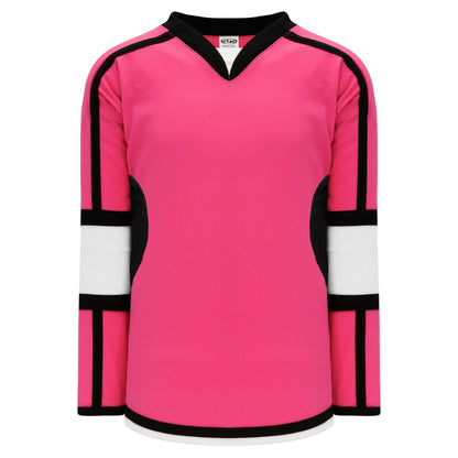 Pink, Black, White  hockey jerseys no minimum